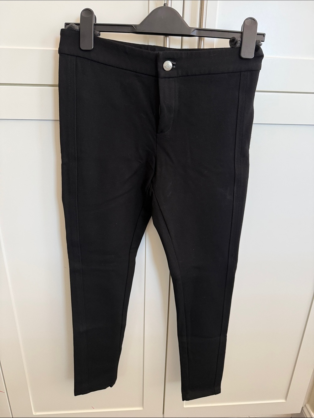 Massimo Dutti Black Skinny Ponte Pants Small